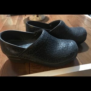 Navy blue Sanita Clogs, size 36